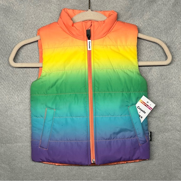 Crayola Other - NWT Crayola Kid's Puffer Vest-Reversible! Size 3T
